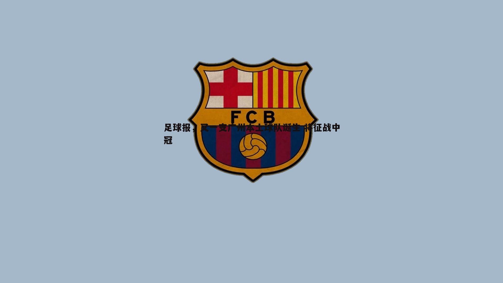 足球报,又一支广州本土球队诞生 将征战中冠